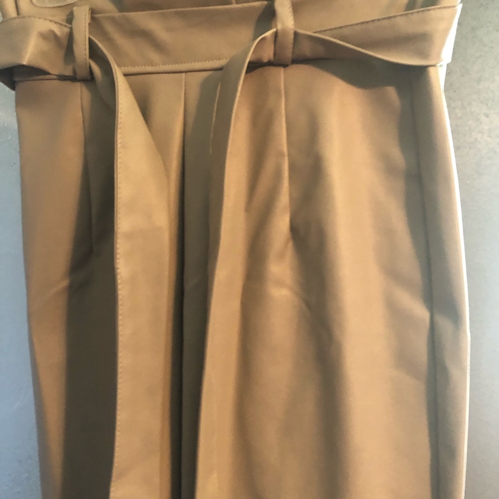 XS Faux Leather Pants with belt